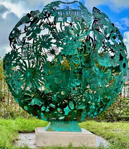Melksham Community Campus 1.5m Brass Garden Sculpture